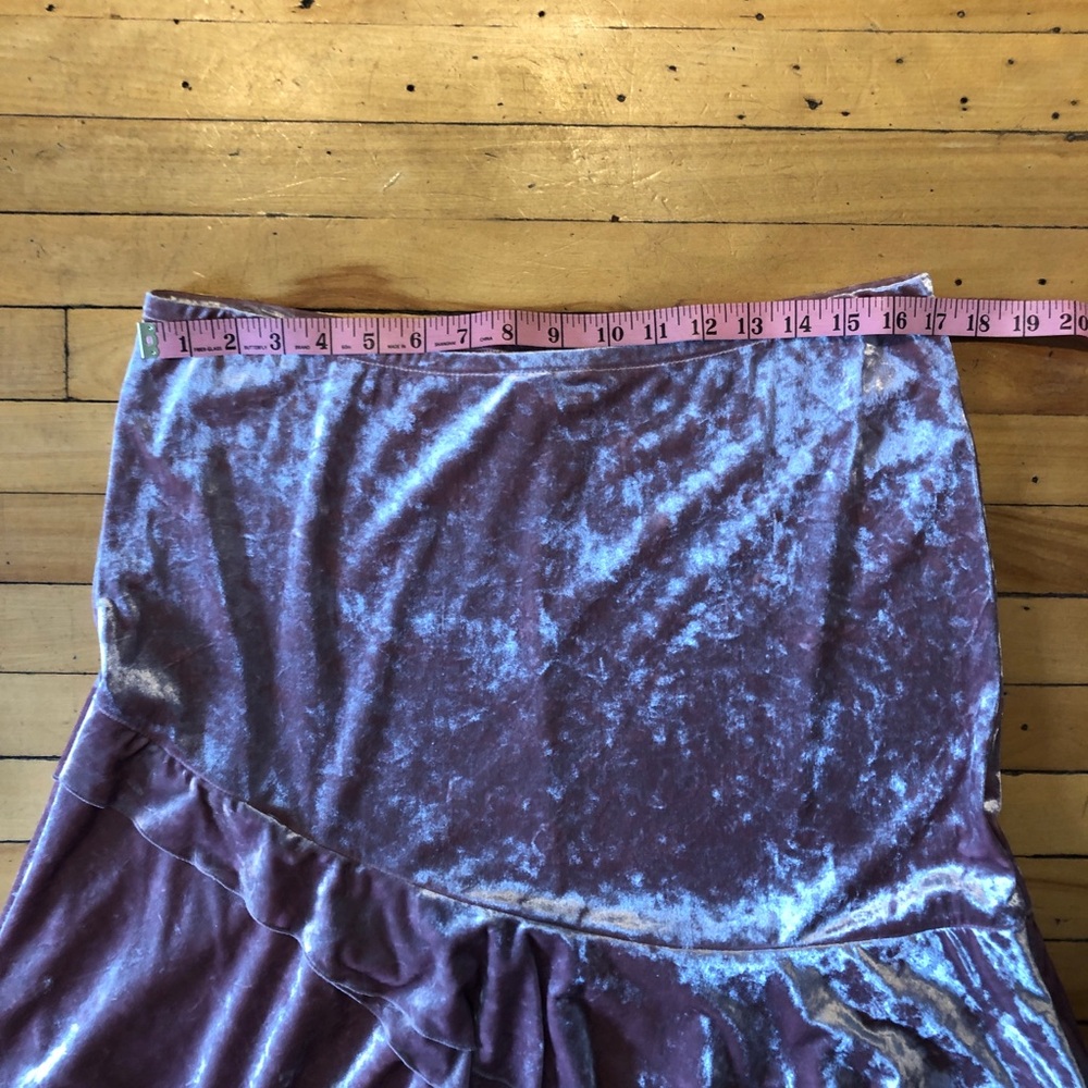 XL Y2K Fairycore Pink Velvet Pixie Skirt Whimsigoth Bohemian Joseph Ribkoff 16 - Picture 11 of 11